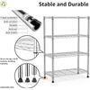 4 Tier Wire Chrome Shelf Kitchen Laundry Organizer Adjustable Shelves 14*30*48"