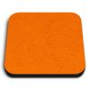1 x Square MDF Fridge Magnet - Pretty Orange Henna Design 3687