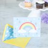 Papyrus Blank Cards with Envelopes, Rainbow with Glitter (8-Count)