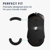 kwmobile Mouse Feet Replacement Compatible with SteelSeries Rival 5 Computer Mouse Skates Sticker - Black