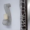 Modern Day Accents Voluta Cristal Scroll Wall Sconce, Silver (5716)