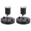 Bulb Socket, E27 180 Degree Rotating Modern Adjustable Ceiling Lamp Light Bulb Holder Base Wall Mounted Light Bulb Holder Socket (2pcs Black)