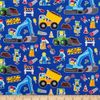 Timeless Treasures Construction Zone Royal, Fabric by the Yard