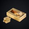 Yosoo Leather Craft Making Leather Edge Roller Oil Painting Box With 2 Brass Rollers Leather Edge Processing Tool