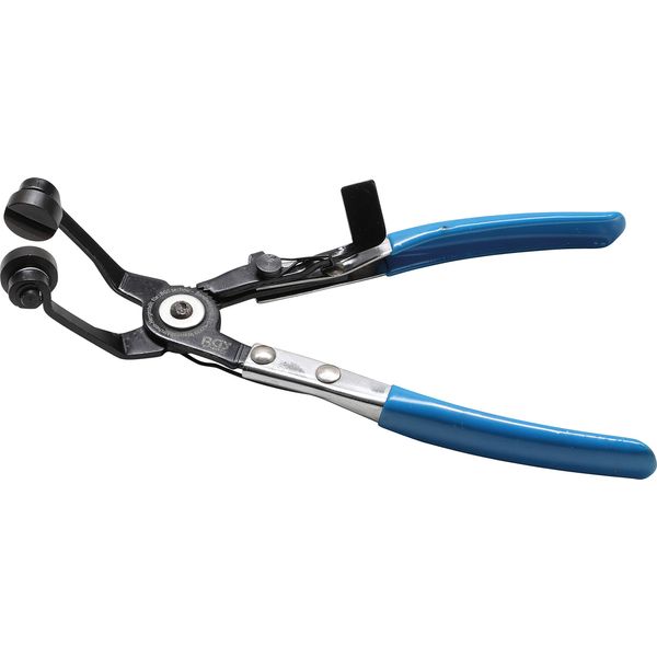BGS 477 | Hose Clamp Pliers | Bent Type | with Ratcheting Function | 220 mm
