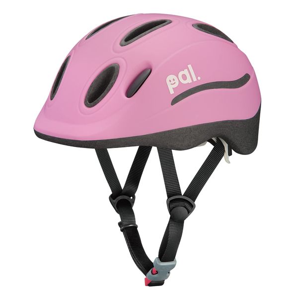 OGK KABUTO PAL H Bicycle Helmet for Kids, Peach Pink, Head Circumference: 19.3 - 21.3 inches (49 - 54 cm), Hanging Header Package