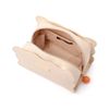 Francfranc Wave Shape Pouch, Large, Ivory, Makeup Pouch, Trinket Case, Ivory