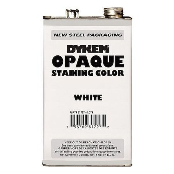 Dykem 81727 Opaque Staining Color,Gallon,White