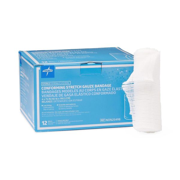 Sterile Sof-Form Conforming Bandages, 4" x 75", Case