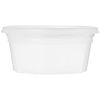 Restaurantware Asporto 12 Ounce To Go Boxes 100 Microwavable Round Soup Containers - Clear Plastic Lids Included Do Not Contain BPA Clear Plastic Catering Food Containers Disposable