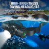 90000lm Underwater Diving 60m Headlight Rechargeable Waterproof Headlight Torch