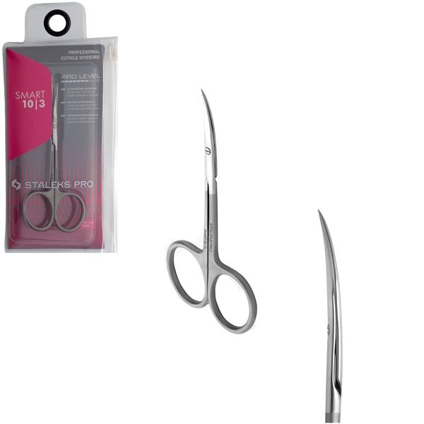 Staleks Pro Smart 10 Type 3 Professional Cuticle Scissors - Pack of 1 - Model SS-10/3