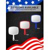 OMIRO Hand Mirror, Handheld Mirror with Handle, American White