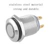 ESUPPORT 12mm Blue LED Light 2A Momentary Push Button Switch Stainless Waterproof Car Boat
