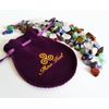 Mixed Natural Crystal 7 Chakra Stones, One Bag, About 100 Pieces, Weights About 160 Grams in Total, Small Size