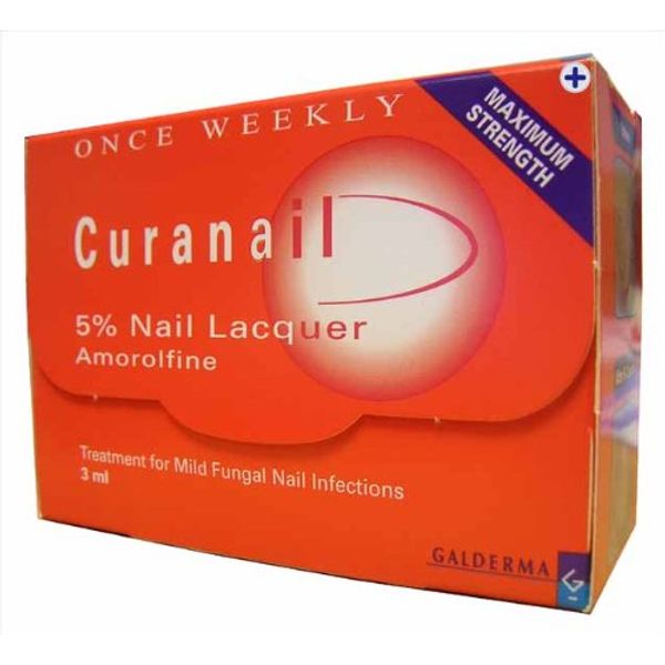 2 x Curanail 5% Nail Lacquer Amorolfine Fungal Nail Treatment - More Options Available