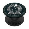 Just One More Chapter Floral Book Moon Lover Reading PopSockets Standard PopGrip