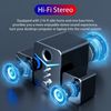 USB Computer Speakers System Stereo Bass Subwoofer LED for Desktop Laptop PC US