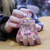 24 nail pieces elegant tiara nails, the glitter will shine well with the familiar colors and make your hands look gorgeous
