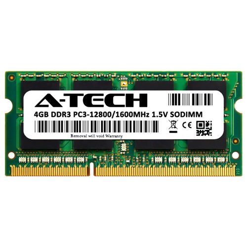 A-Tech 4GB RAM for ASUS 540L, F555LA, G750JZ, K31AN, K45VD, K53E, K53SJ, N55SF, U47A, X450JB, X555LD, X55C | DDR3 1600MHz PC3-12800 SODIMM 1.5V Non-ECC Memory Upgrade