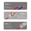 CTRICALVER 26 pcs SPL-1 Compact Wire Connectors, Conductor Wire Clamp Terminal Block with Levers for Solid, Stranded, and Flexible Wire Cables (Red)