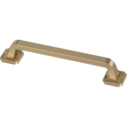 FRANKLIN BRASS Notched Backplate (10-Pack) Cabinet Handles 5-1/16" Hole Center Pulls | Champagne Bronze Hardware Kitchen Door, Drawers, Dressers, Furniture P40125C-CZ-B
