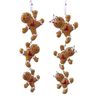 Kurt Adler 6" Resin Gingerbread Boy & Girl String Ornament Set