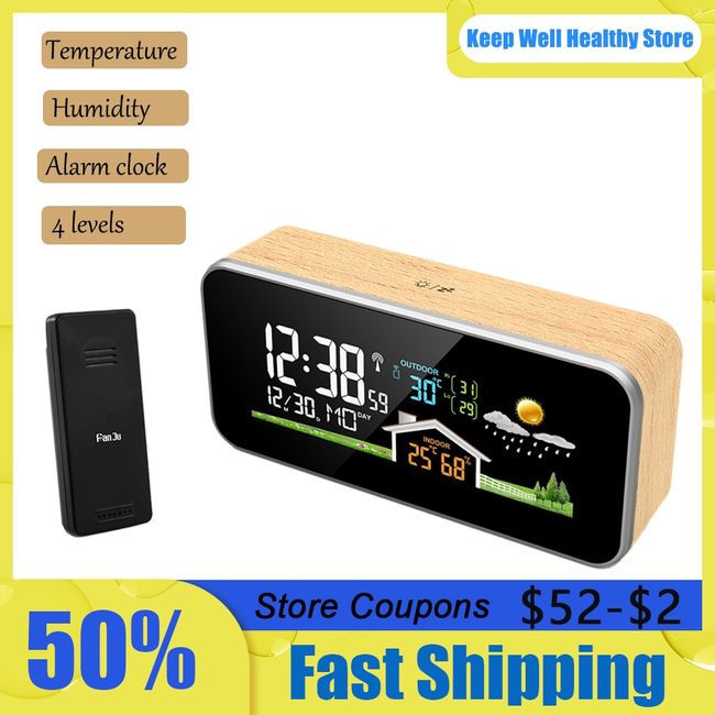 LED Digital Thermometer Hygrometer Indoor Multifunction Desktop