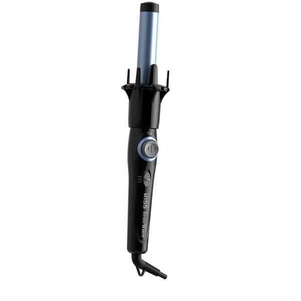 KISS Professional Blue Instawave Automatic Curling Iron with Heat Resistant Pouch, 1"
