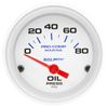AutoMeter Gauge, Oil Pressure, 2 1/16", 80Psi, Electric, Marine White (200744),Multi