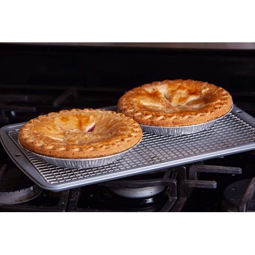 Hamilton Housewares Stainless Steel Cooling Rack - Heavy Duty and Oven Safe, Good for Cooling, Baking and Roasting - Fits 15 1/4" X 10 1/4" Baking Pans - Perfect for Cookies, Cakes & More (10" x 15")