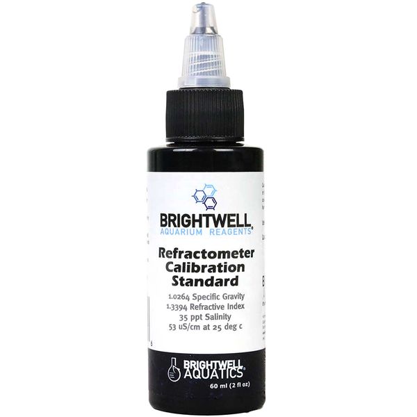 Brightwell Aquatics Refractometer Calibration Solution 60mL Salinity Salt Test