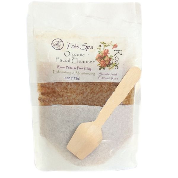 Très Spa Rose Face Cleanser | Organic | Naturally exfoliating & moisturizing