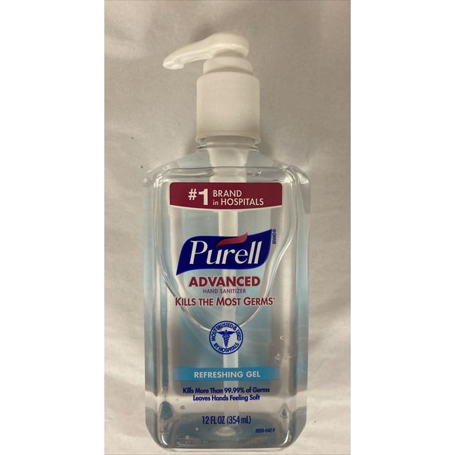 Purell 3659-12, Advanced Hand Sanitizer 12 oz. Pump Bottle 1 Ct