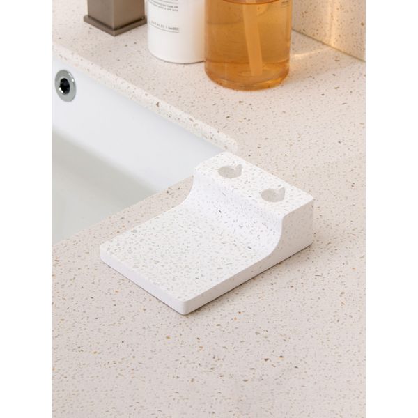 Diatomaceous Earth Toothbrush Holder and Soap Dish