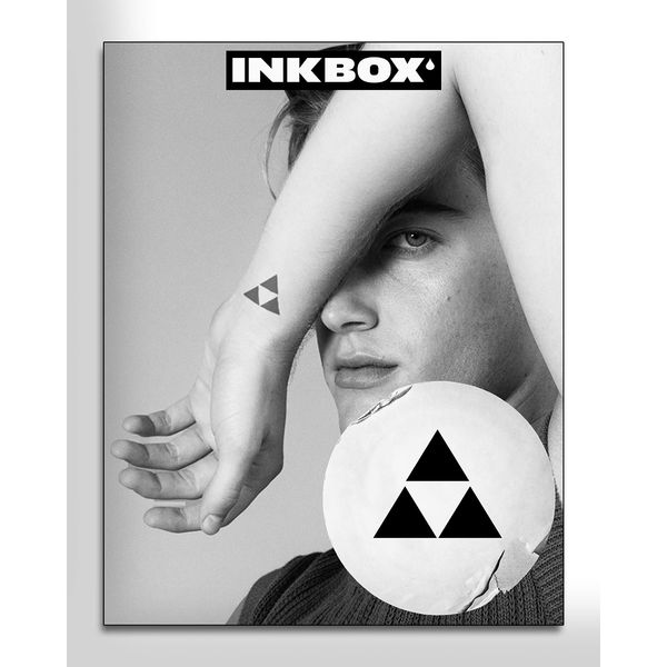 Inkbox Temporary Tattoos, Semi-Permanent Tattoo, One Premium Easy Long Lasting, Water-Resistant Temp Tattoo with For Now Ink - Lasts 1-2 Weeks, Triangle Tattoo, 2 x 2 in, Hyrule