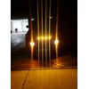 4x Yellow LED Boat Light Silver Waterproof Outrigger Spreader Transom Underwater