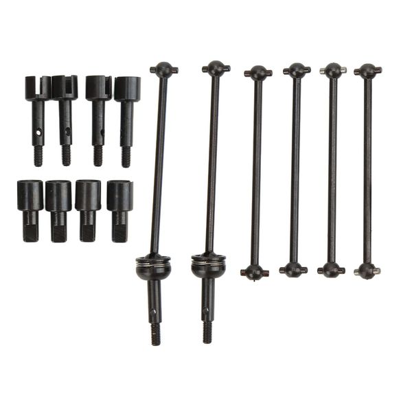 RC CVD Drive Shaft Set, RC Car CVD Drive Shaft Dogbone Wheel Stub Axle Cup Set for WLtoys 144001 124018 124019 Wltoys 124019 Cvd Drive