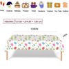 Easter Table Cloth, Easter Table Decorations, 54 x 108 In Rectangle Easter Egg Hunt Fabric Tablecloth, Plastic Waterproof Waterproof Reusable Easter Table Cover for Easter Party Supplies