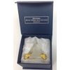 Amlong Crystal 2.3 inch Crystal Pyramid in Pyramid with Gold Stand