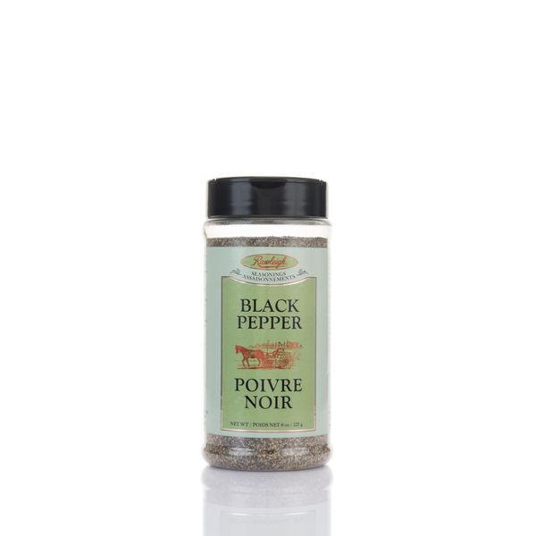 Rawleigh Granulated Black Pepper Seasoning: 8 oz / 227g - Pack of 1