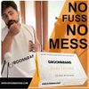 Beard Bib GROOMARANG Beard Catcher Shaving Apron for Men - PLUS Beard Shaping Comb Template