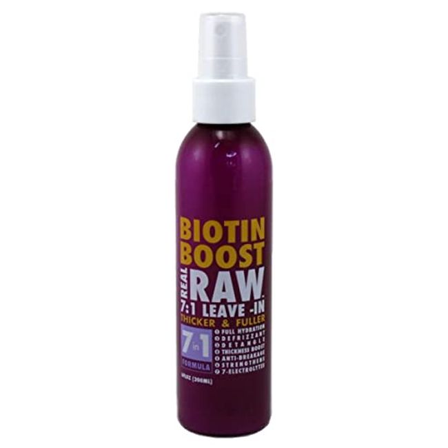 Real Raw Leave-In Biotin Boost 7-In-1 Thick & Full 6 Ounce (177ml)