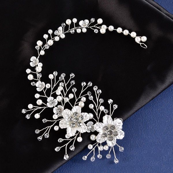 VMila Wedding Pearl Hair Comb Wedding Hair Comb Bridal Hair Accessories Pearl Flower Hair Accessories For Women Girls Wedding Hair Accessories (Diamond Vine)