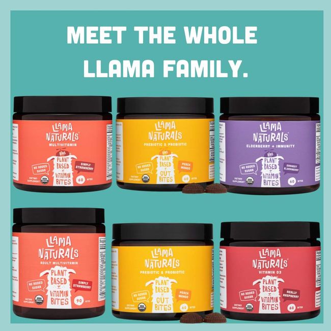 Whole Fruit Gummy Multivitamin for Kids (Cherry) - Llama Naturals