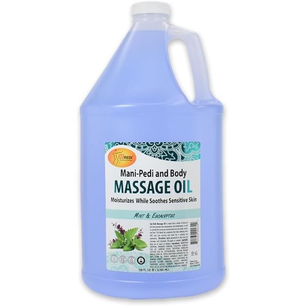 Spa Redi Massage Oil Mint Eucalyptus 128oz / 1 Gallon
