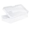 TOPINCN Plastic Storage Box Transparent Rectangular Antique Lipstick Storage