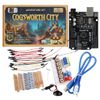 Arduino IDE Compatible STEM Learning Kit - Adventure Kit: Cogsworth City – Complete Beginner Coding and Electronics Course – Includes Hero R3 Board, LEDs, Sensors, Breadboard, and Components