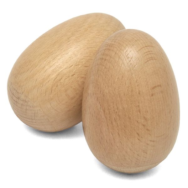 World Rhythm Natural Egg Shaker Pair