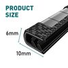 10m Rubber U Shape Edge Seal Strip with Embedded Stainless Steel Clips Universal